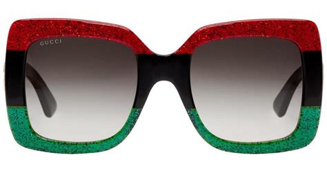 gucci black red|gucci red black green sunglasses.